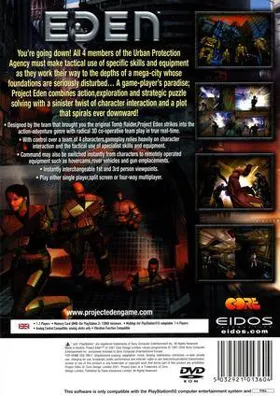 Project Eden box cover back
